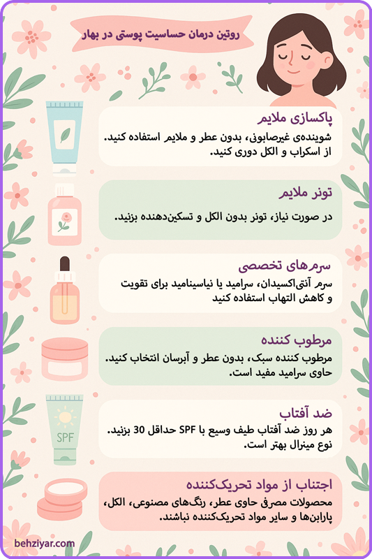 روتین-درمان-حساسیت-پوستی-در-بهار 1